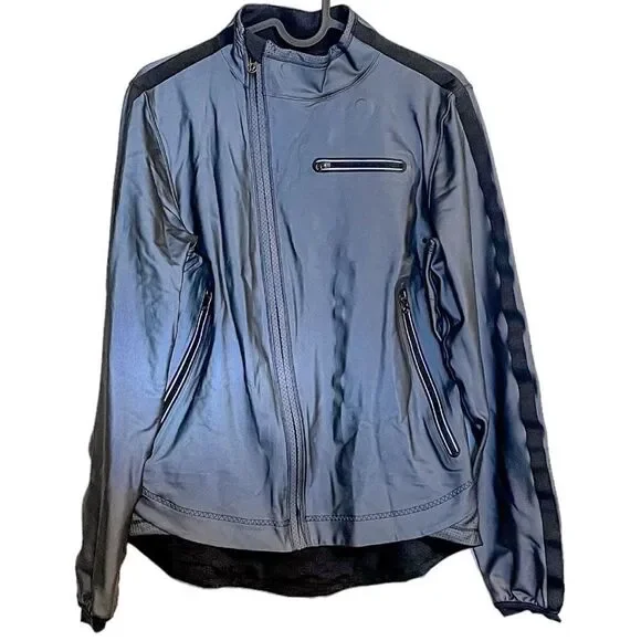Lululemon Run Reflective Jacket Metallic Black - Picture 6 of 9